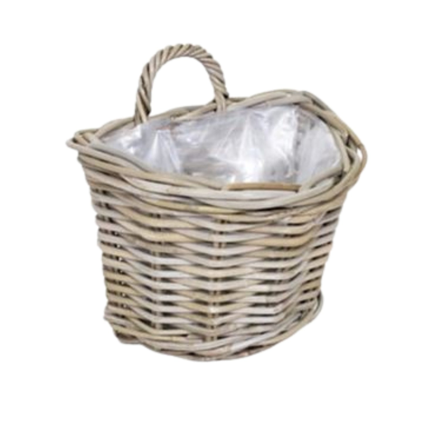 WANDKORB GROSS KOBOO GRAU m/PLASTIK