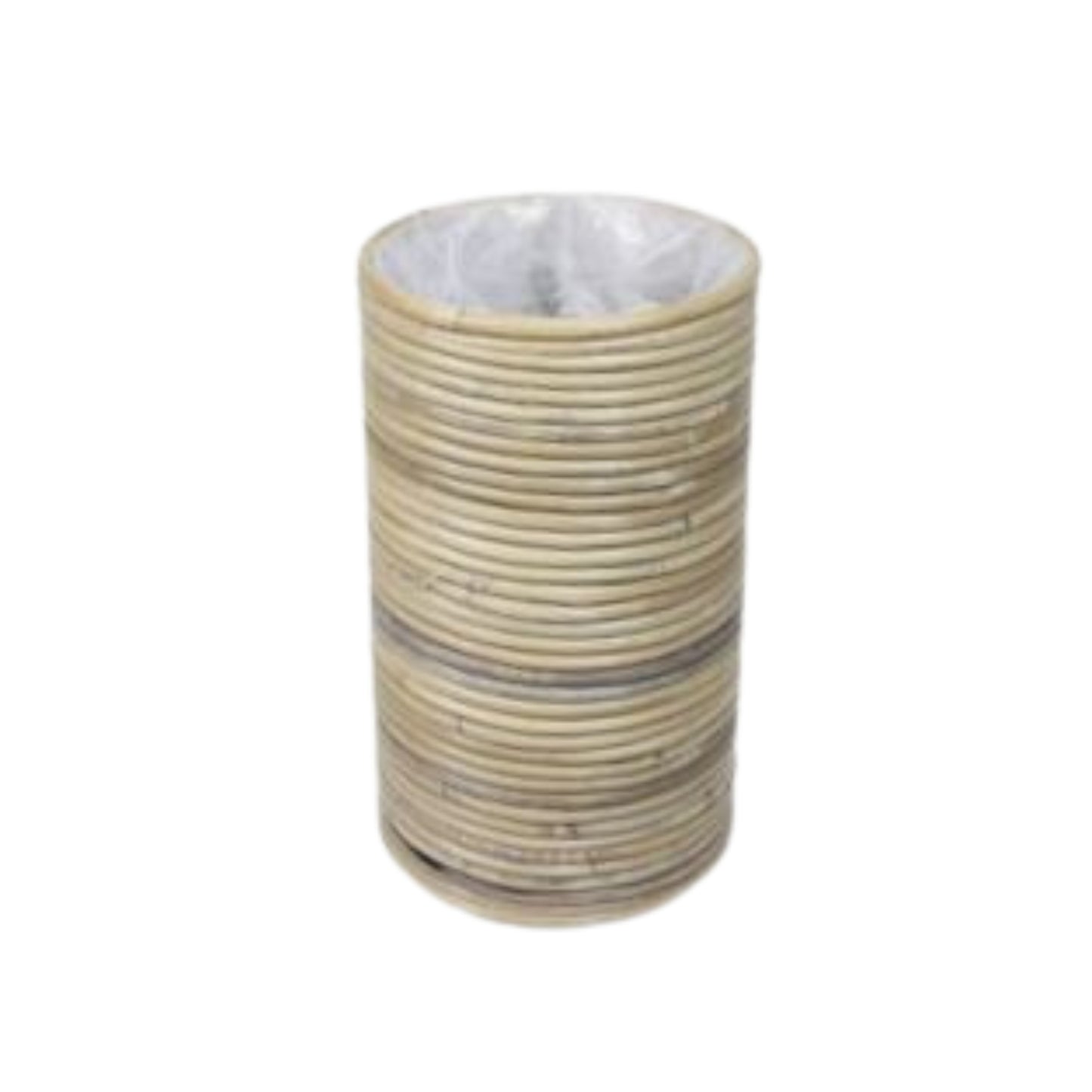 BASKET CILINDER LAMINATED FLAT BOTTOM JAWIT ANTRASIT GREY Ø 20 H.30 INCL PLASTIC