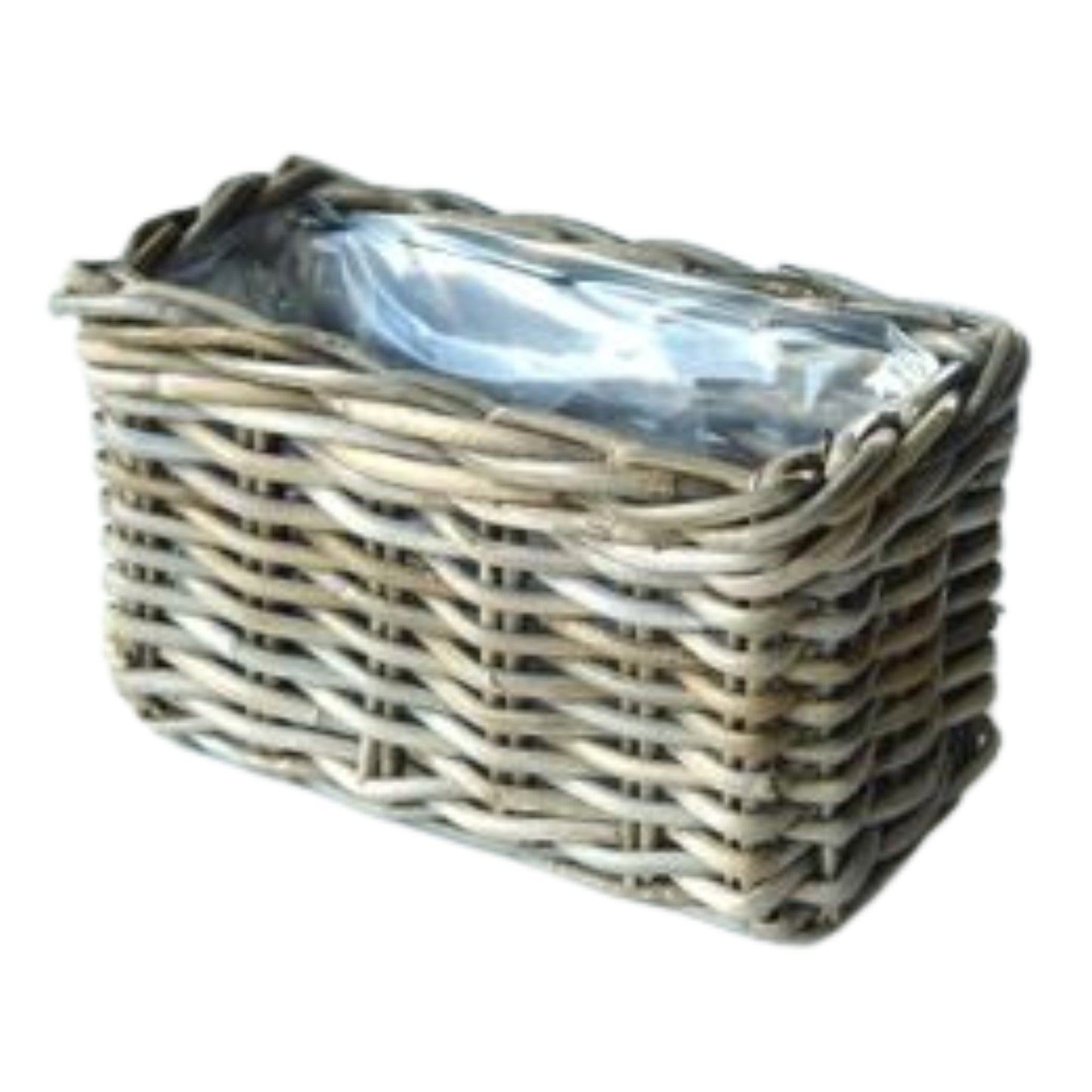 KORB RATTAN JAWIT/ANTHRAZITGRAU 32x18 H.20 INKL. KUNSTSTOFFEINLAGE