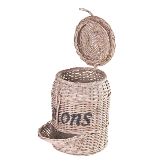 RATTAN-AUFBEWAHRUNGSKORB „ONION“
