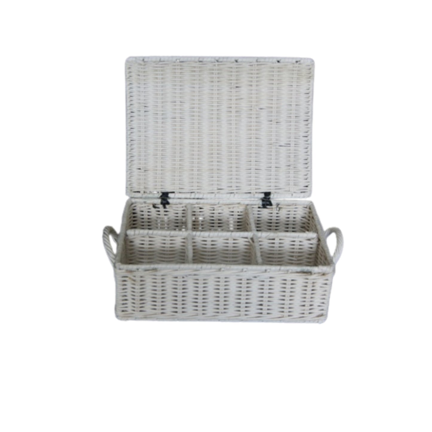 TEA BOX w/COVER 6 PARTS “TEA” WHITE EDITION