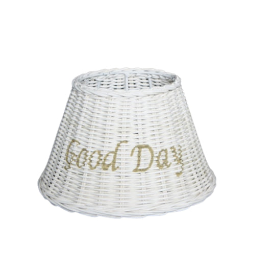 LAMPENSCHIRM KLEIN STEHEND „GOOD DAY“ – WEISSE EDITION