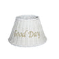 LAMP SHADE SMALL STANDING 'GOOD DAY' – WHITE EDITION