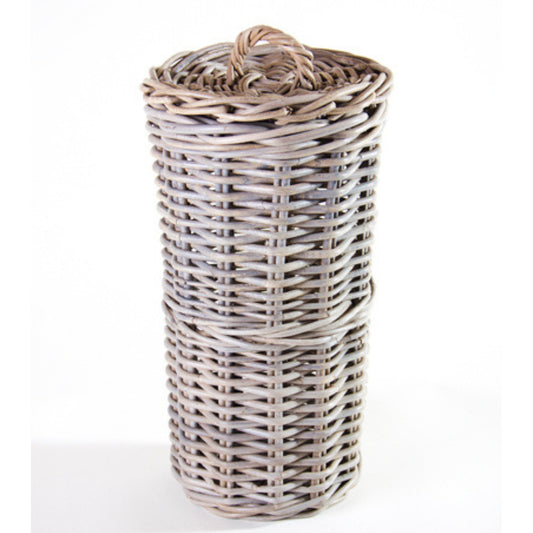 RUNDER KASTEN m. DECKEL TOILETTENPAPIERHALTER