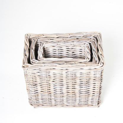 FLOWER BASKET RECT S/3