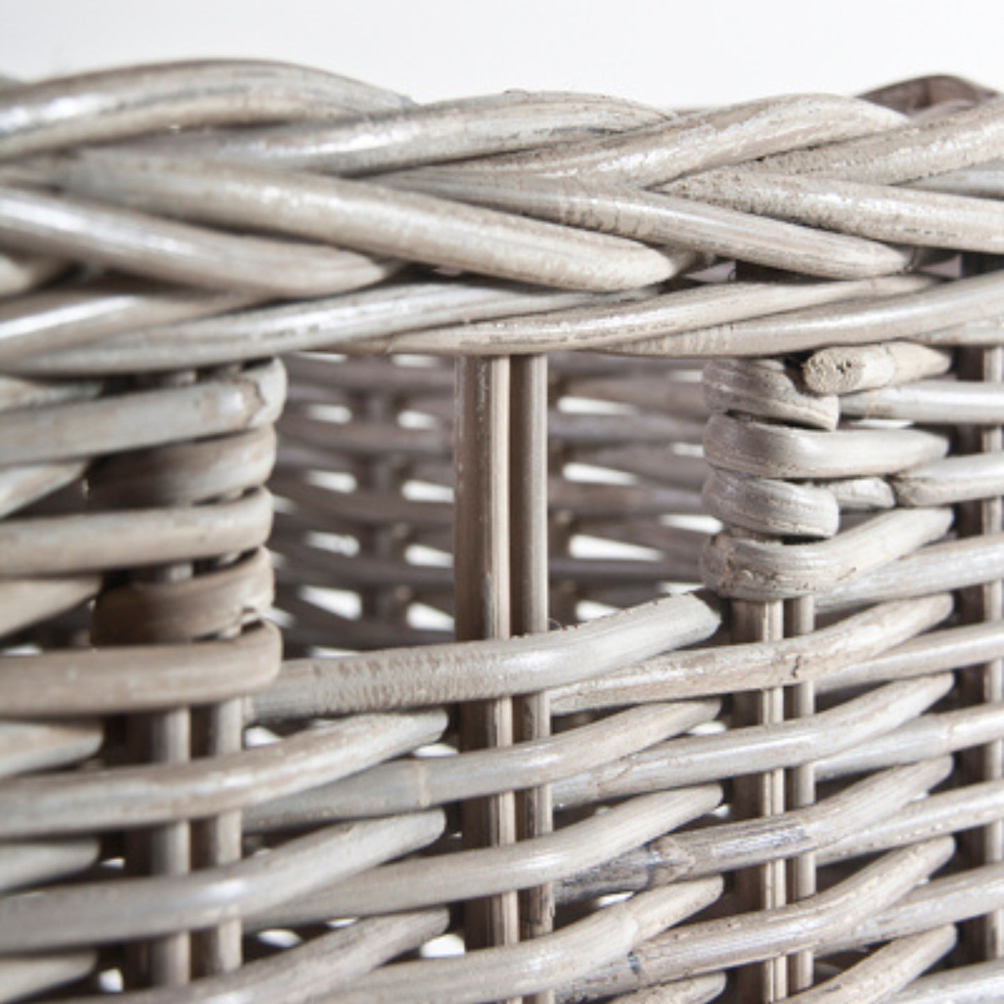 SQUARE BASKET MEDIUM – KOBOO GREY