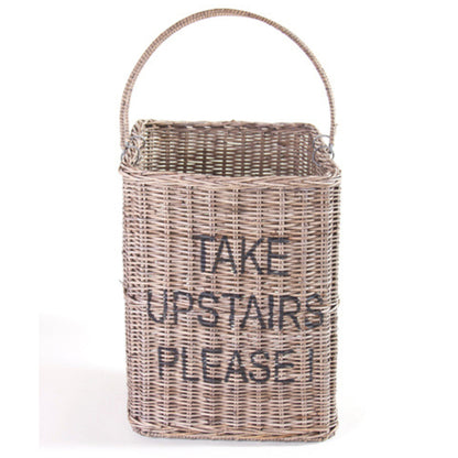 STEP BASKET W/HANDLE – ‘TAKE UPSTAIRS PLEASE!’