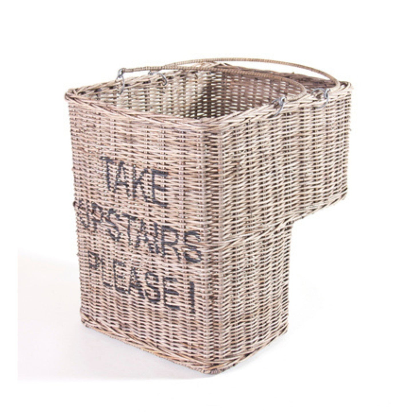 STEP BASKET W/HANDLE – ‘TAKE UPSTAIRS PLEASE!’