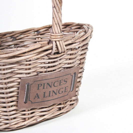 WÄSCHEKLAMMERKORB OVAL 'PINCES À LINGE'