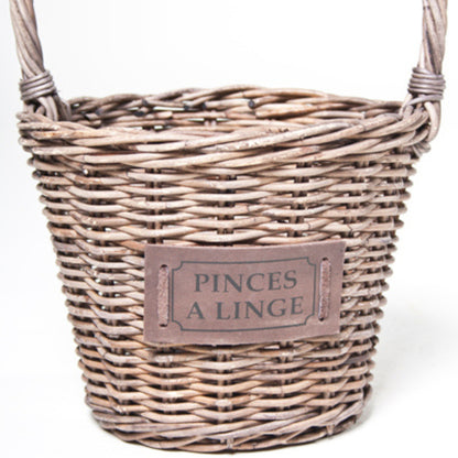 CLOTHES PINS BASKET ROUND ‘PINCES À LINGE’