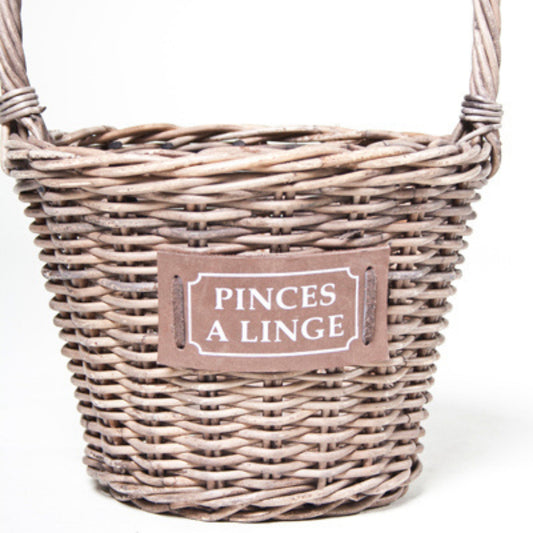 WÄSCHEKLAMMERKORB RUND „PINCES À LINGE“