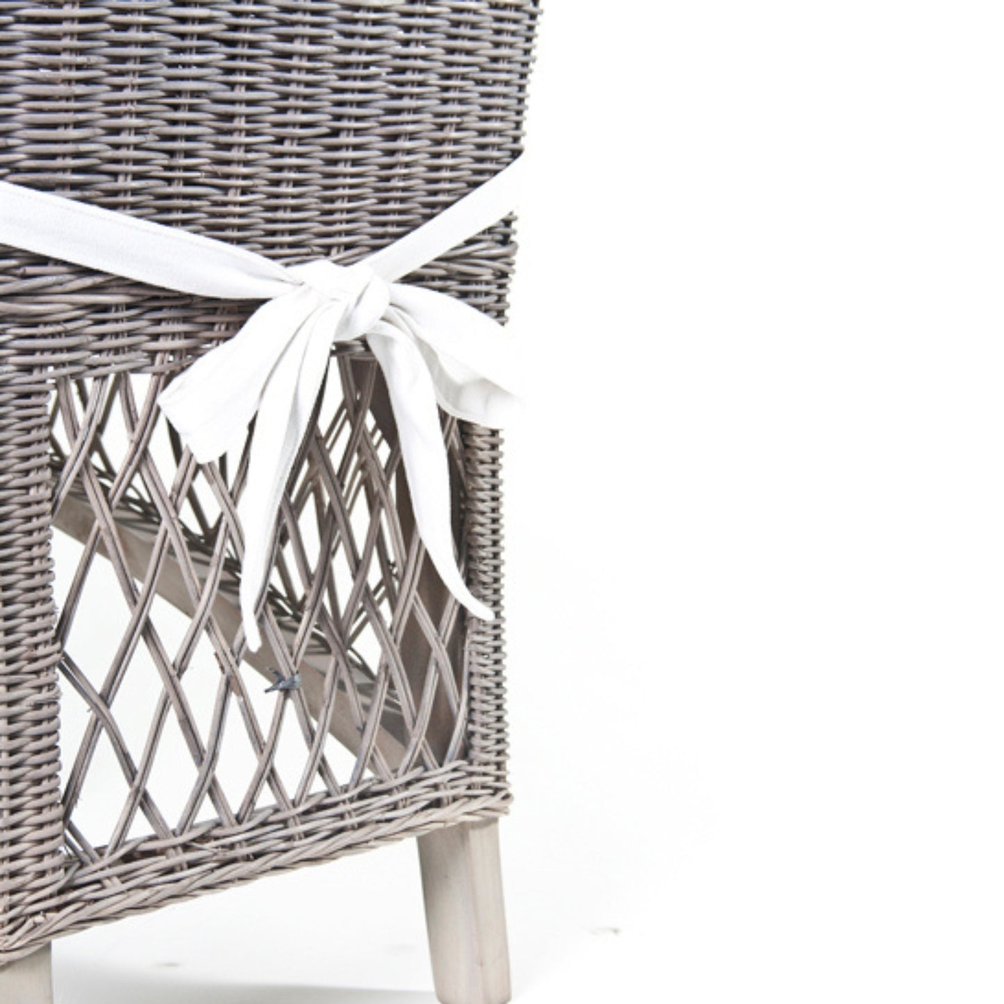 DINING CHAIR SRIMIT GREY W/WHITE CUSHION & HOOK ON BACK