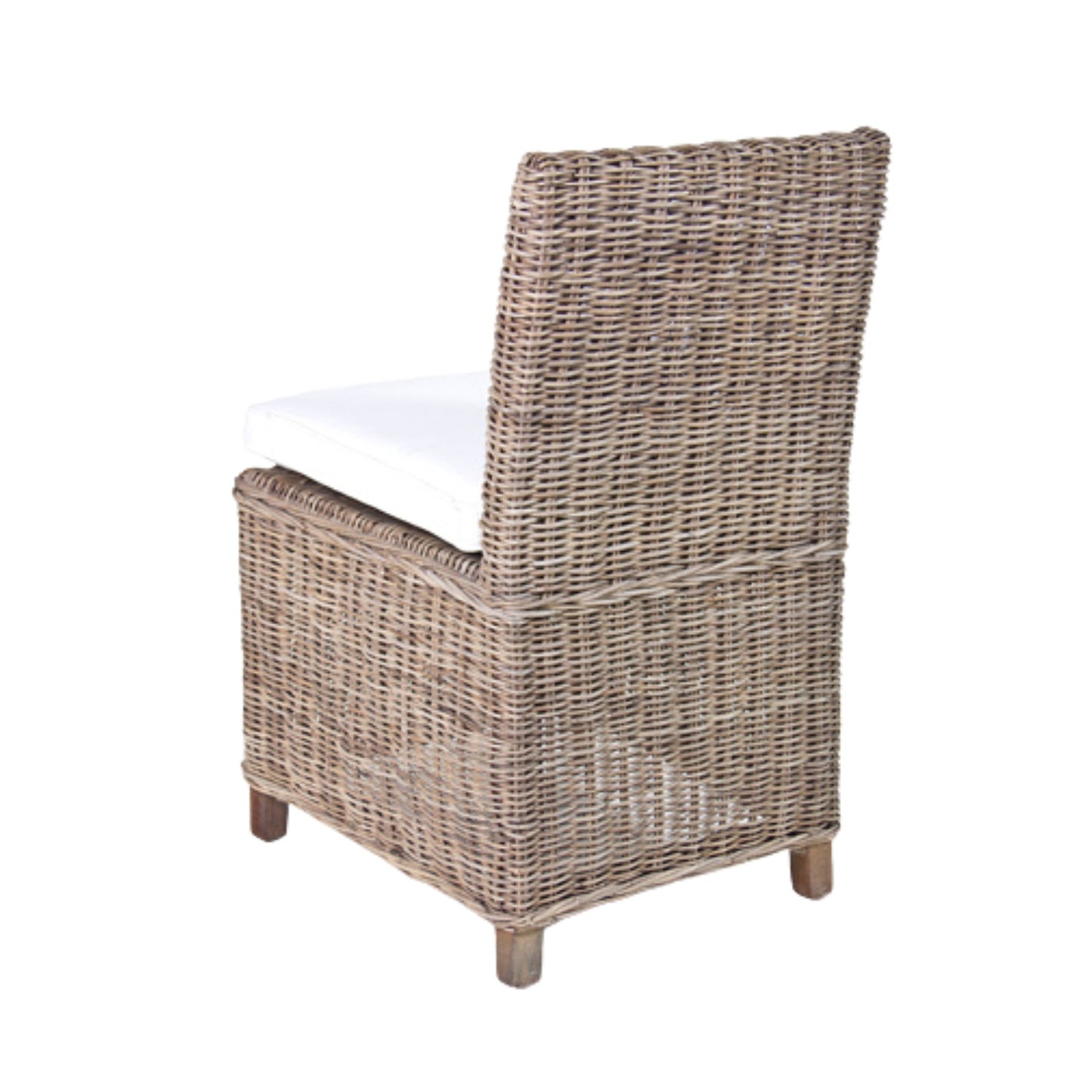 DINING CHAIR W/WHITE CUSHION