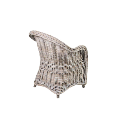 CHILDREN'S ARMCHAIR SMALL W/WHITE OR BLACK CUSHION