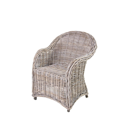 CHILDREN'S ARMCHAIR SMALL W/WHITE OR BLACK CUSHION