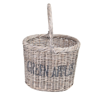 PICKNICKKORB MIT HENKEL „GRÜNE ÄPFEL“ - SRIMIT GREY