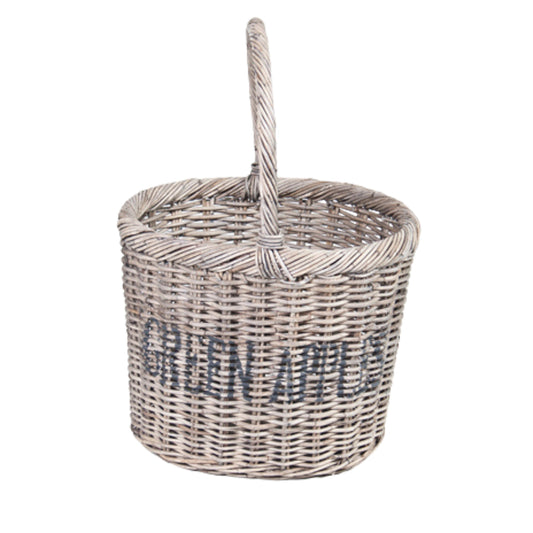 PICKNICKKORB MIT HENKEL „GRÜNE ÄPFEL“ - SRIMIT GREY