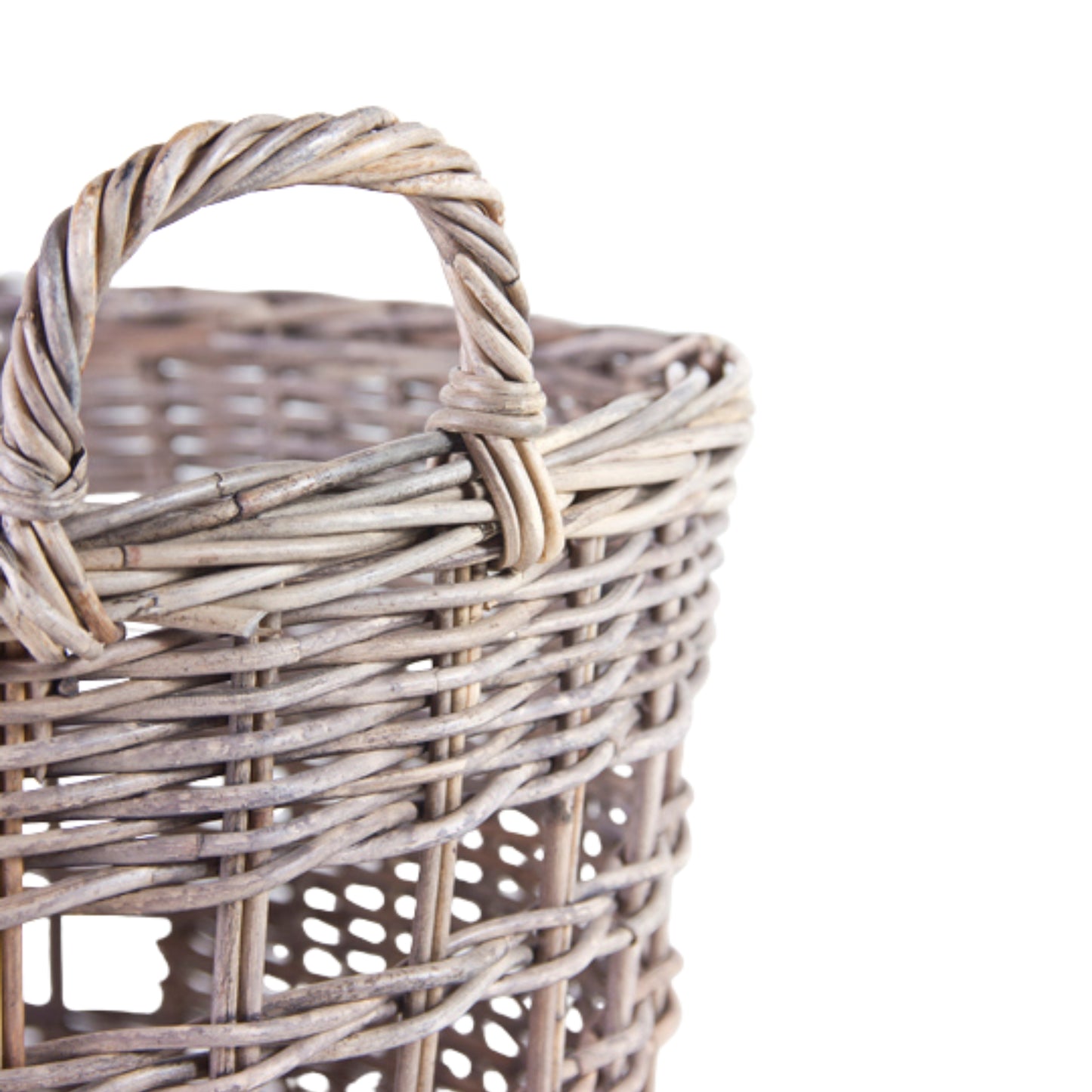 LAUNDRY BASKET W/HANDLE - SRIMIT GREY