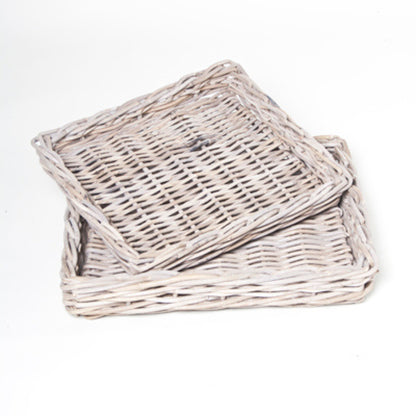 RECHTECKIGES TABLETT 2ER-SET KOBOO GRAU