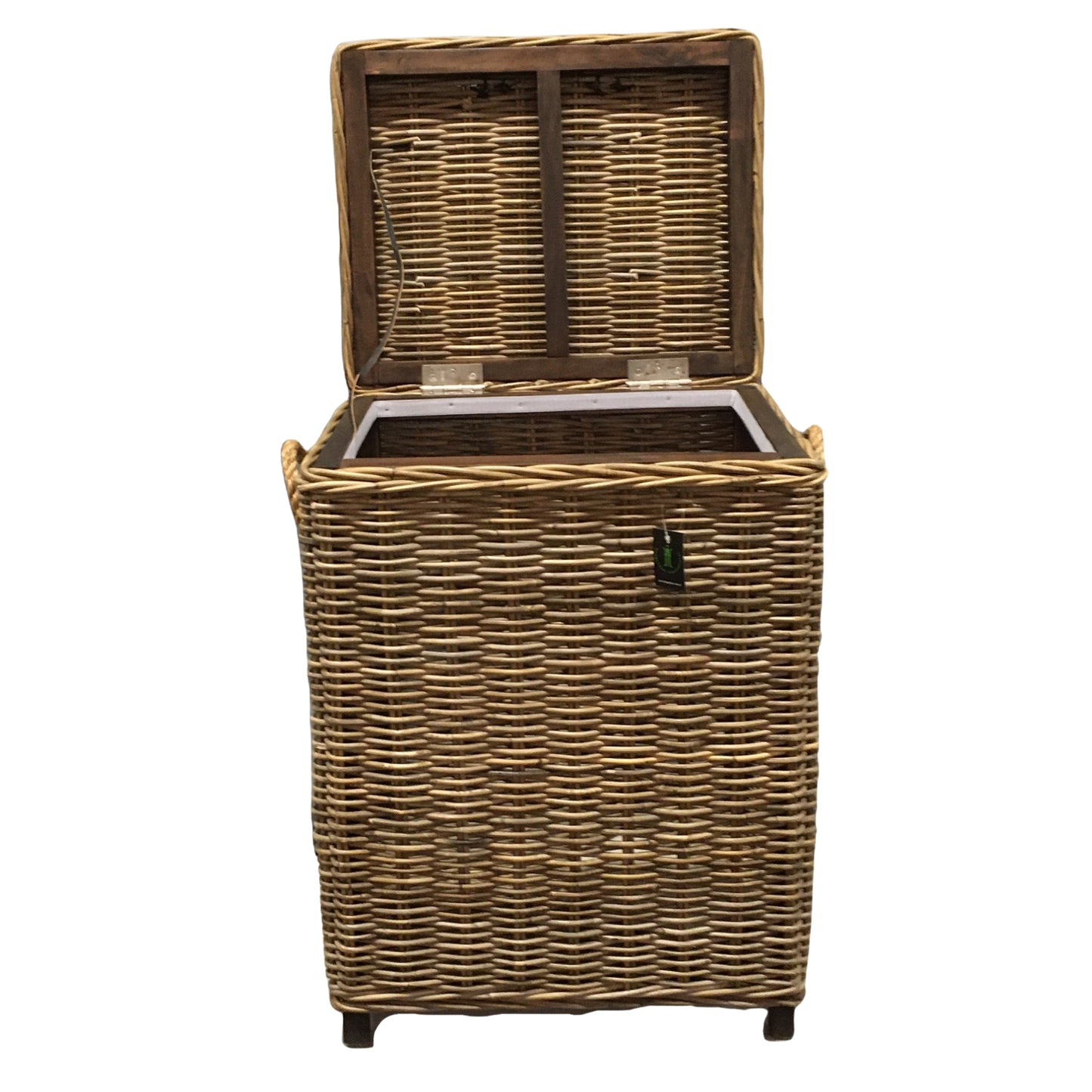 LAUNDRY BASKET RECT w/LINING - KUBU GRAY