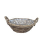 ROUND PLANT BOWL w/HANDLE KOBOO GRAY Ø.40 H.13.5cm INCL PLASTIC LINING