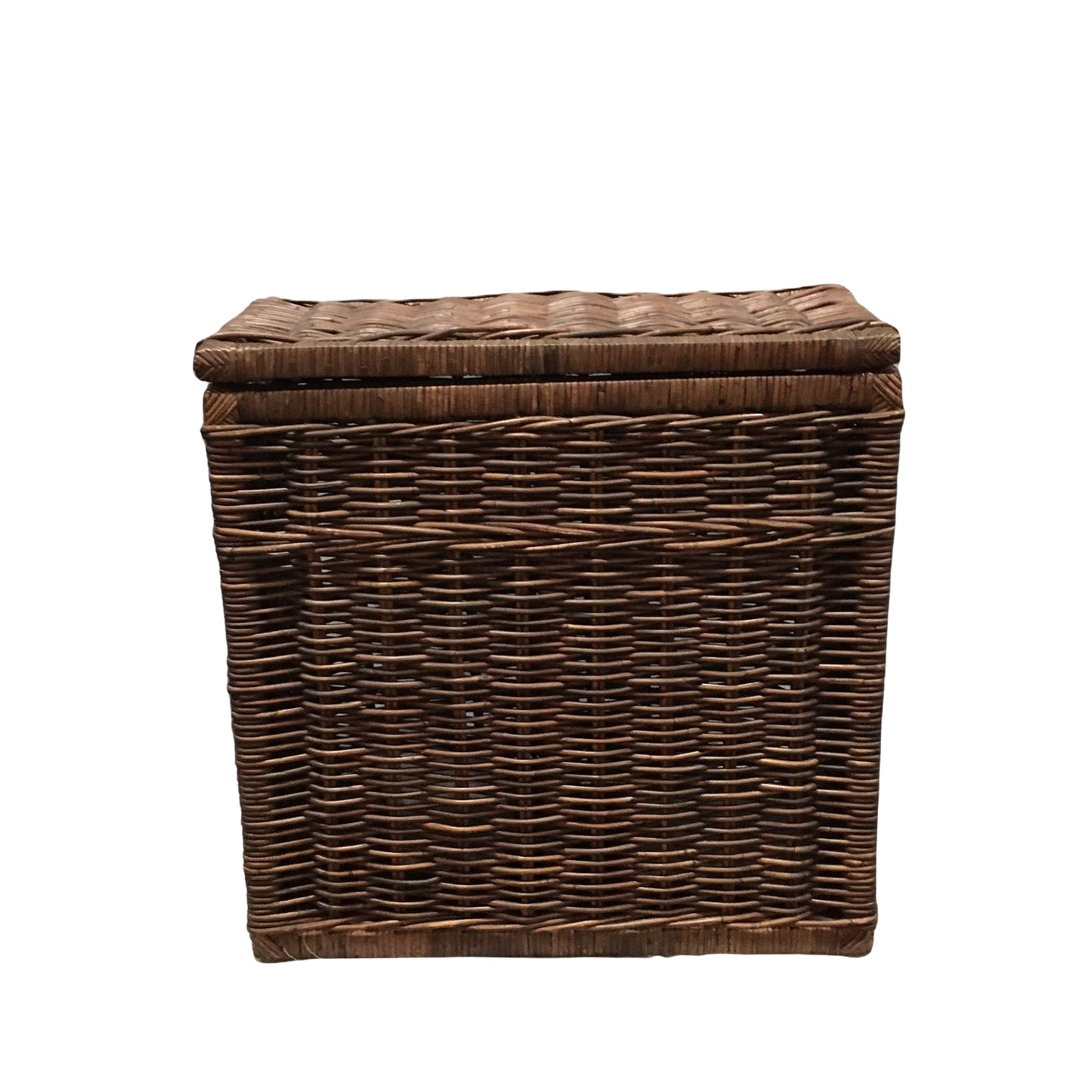 LAUNDRY BASKET RECT w/LINING 2 SECTIONS - CROCODILE NEST
