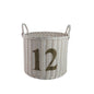 RATTANKORB D28cm Nr. 12 WEISSE EDITION