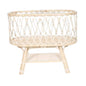 STUBENWAGEN RATTAN POLIERT RATTAN-KERN MONTIERT INKL. KISSEN NATUR HALBE HAUT