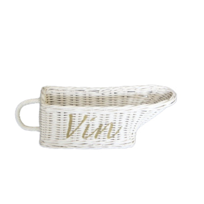 WINE BOTTLE HOLDER ‘VIN/WINE’ WHITE EDITION