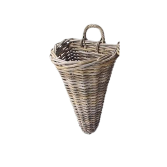 WALL BASKET MEDIUM KOBOO GRAY w/PLASTIC