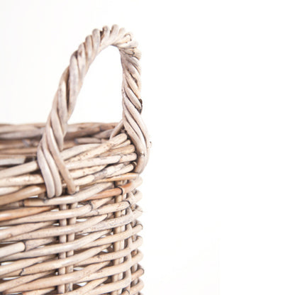 RATTAN BASKET ‘18 MEDIUM SIZE SRIMIT GREY
