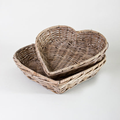 TRAY HEART S/2 SRIMIT GREY
