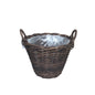POTATO BASKET Ø.35 H.25 cm CROCO RATTAN w/PLASTIC