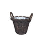 POTATO BASKET Ø.30 H.23 cm CROCO RATTAN w/PLASTIC