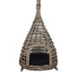 INDIAN CAT HOME w/CUSHION - KUBU GRAY