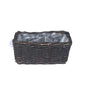 RECT PLANTER MEDIUM 40x23xH20cm CROCO RATTAN INCL PLASTIC LINING