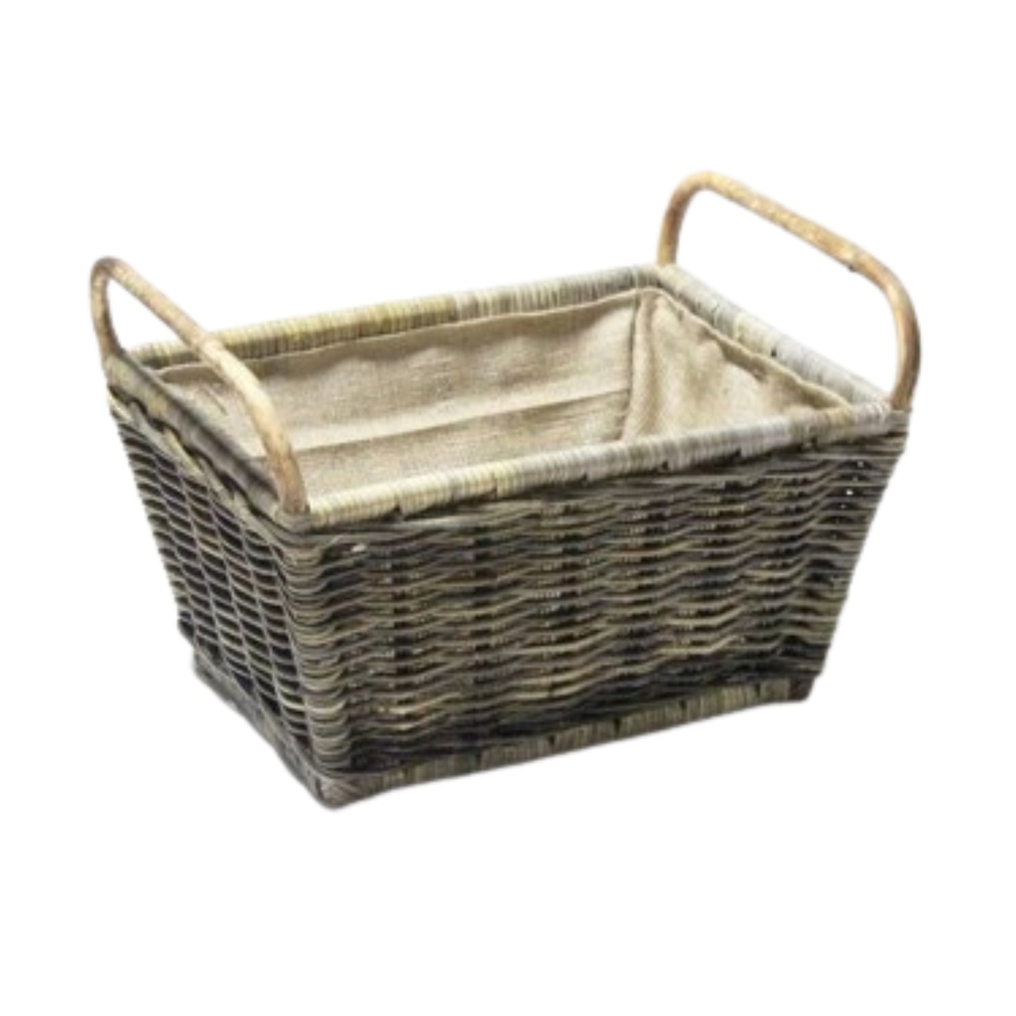 LOG HOLDER KOBOO GRAY ON CL FRAME INCL JUTE BAG