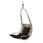 HANGING CHAIR ON IRON FRAME W/BLACK CUSHION – KOBOO GREY