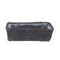 RECT PLANTER LARGE 60x23xH20cm CROCO RATTAN INCL PLASTIC LINING