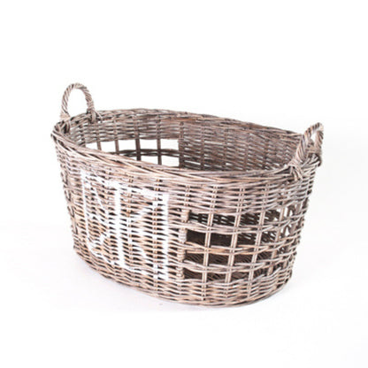 LAUNDRY BASKET W/HANDLE - SRIMIT GREY