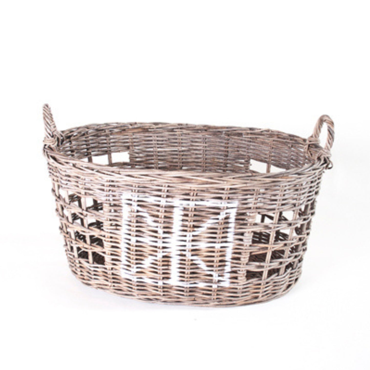 LAUNDRY BASKET W/HANDLE - SRIMIT GREY