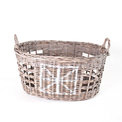 LAUNDRY BASKET W/HANDLE - SRIMIT GREY