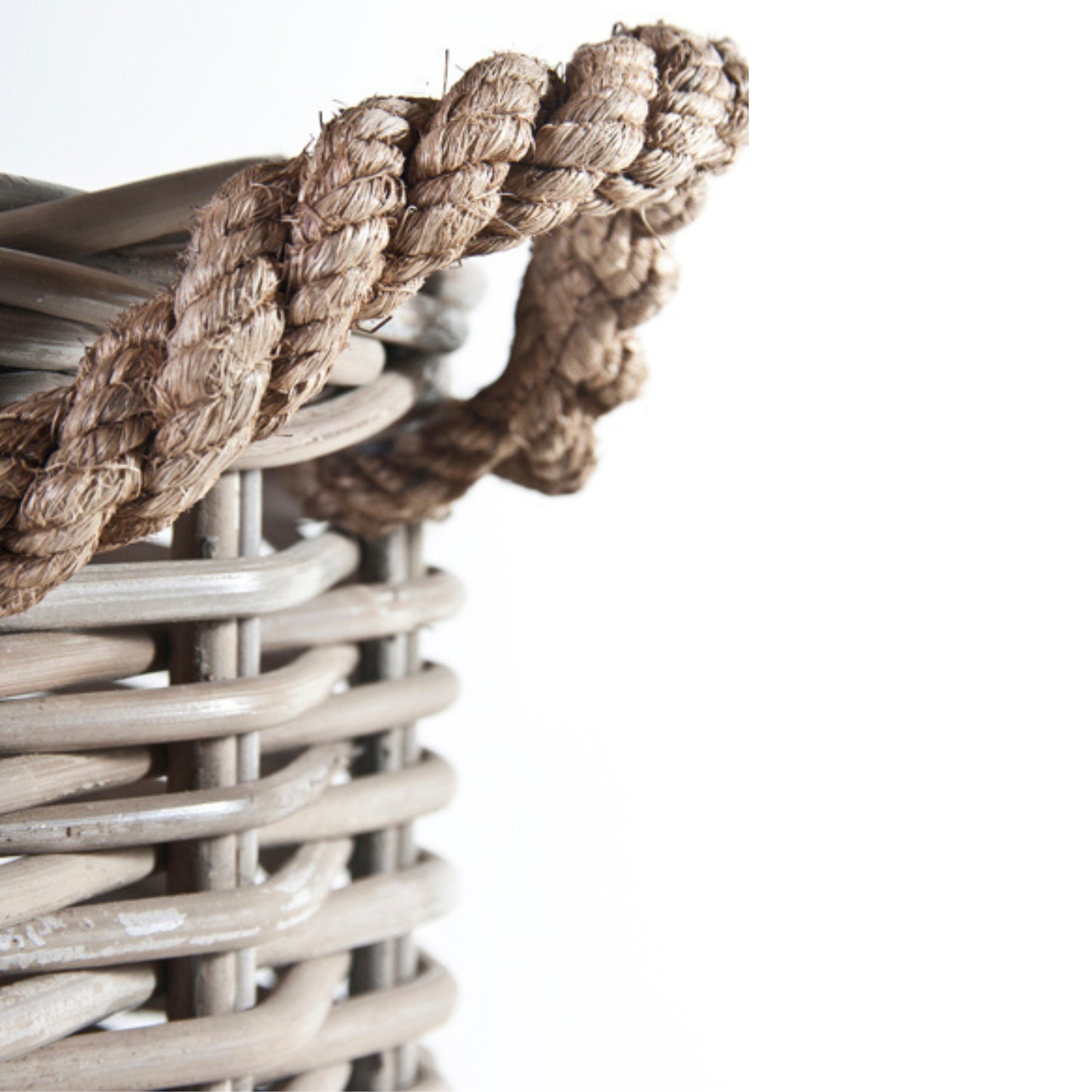 ROUND BASKET w/ROPE S/3