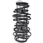 HÄNGELAMPE WAVE KUBU NATURAL AUF EISENGESTELL INKL. ELEKTRIK - SOLID BLACK