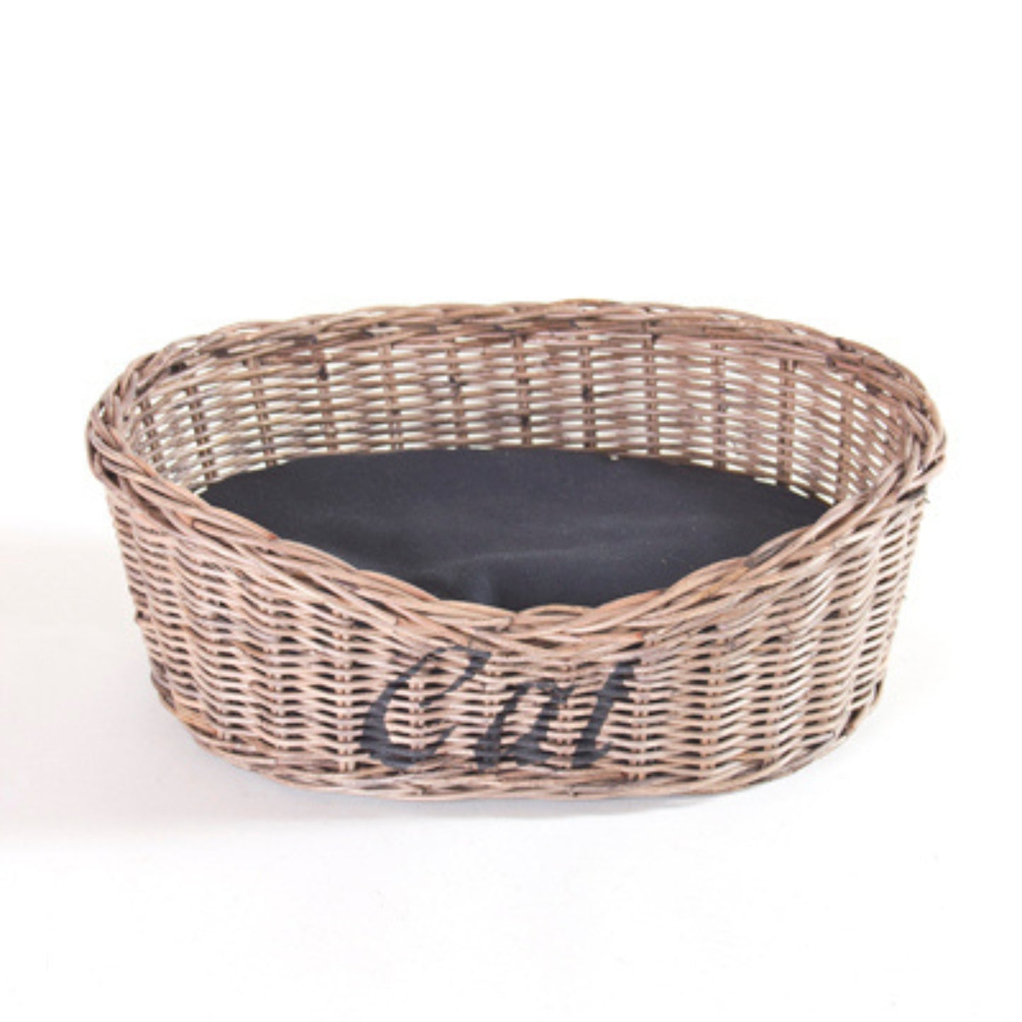KATZENKORB MIT SCHWARZEM KISSEN