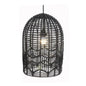 HANGING LAMP MEDIUM FITRIT ON IRON FRAME INCL. ELECTRICAL - SOLID BLACK