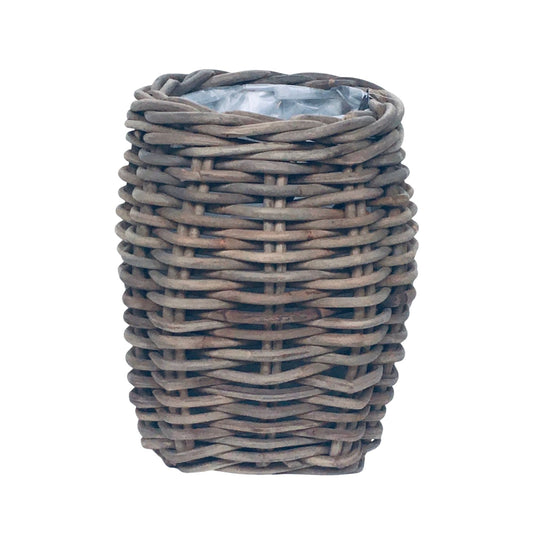 Runder Jumbo-Pflanzkübel – CL Grau – Klein inkl. Kunststoff, Größe S: Ø 42 cm, Höhe 50 cm