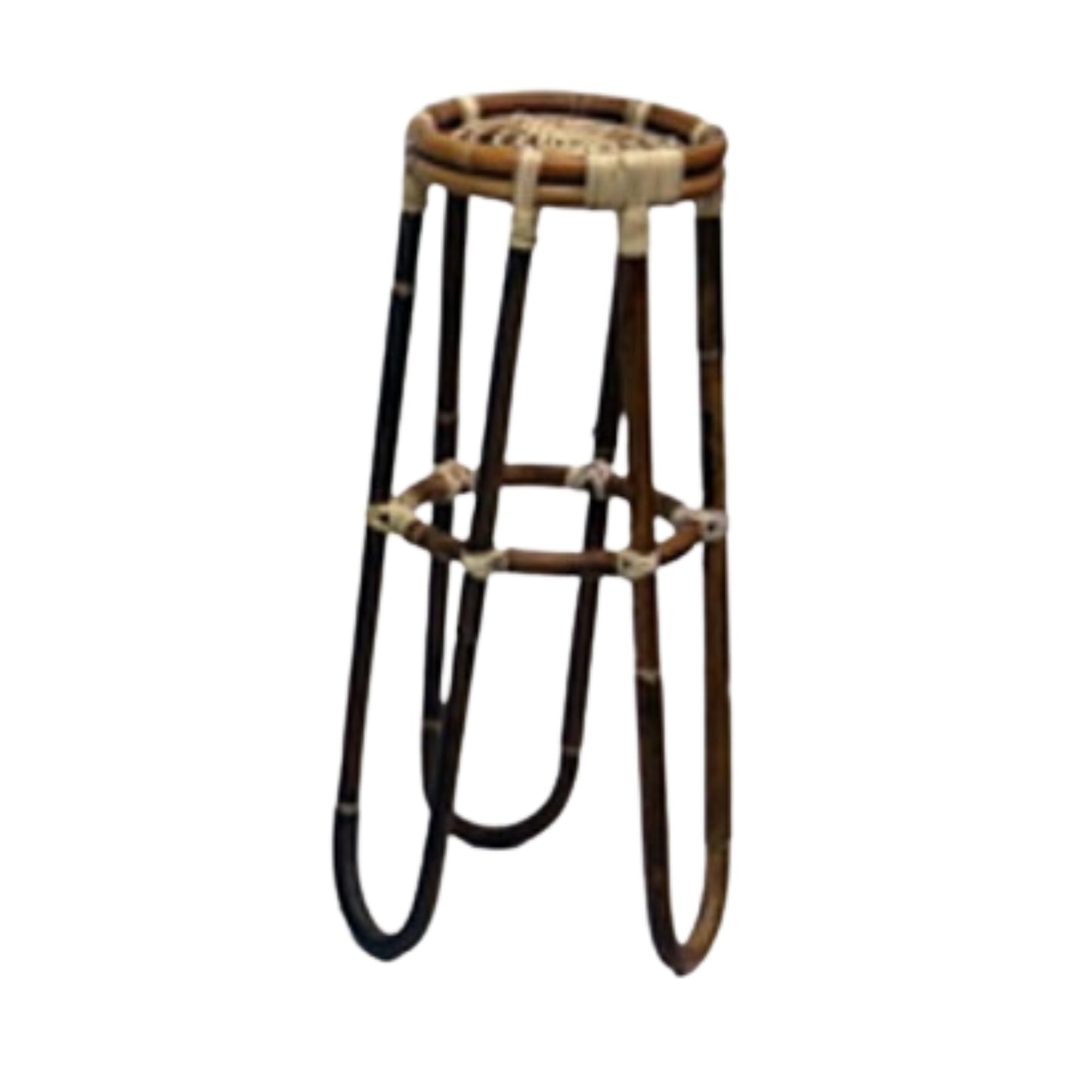 PFLANZENSTÄNDER RATTAN H66cm - ANTIK