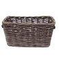 RECT PLANTER MEDIUM W/LEATHER HANDLE KOBOO GRAY