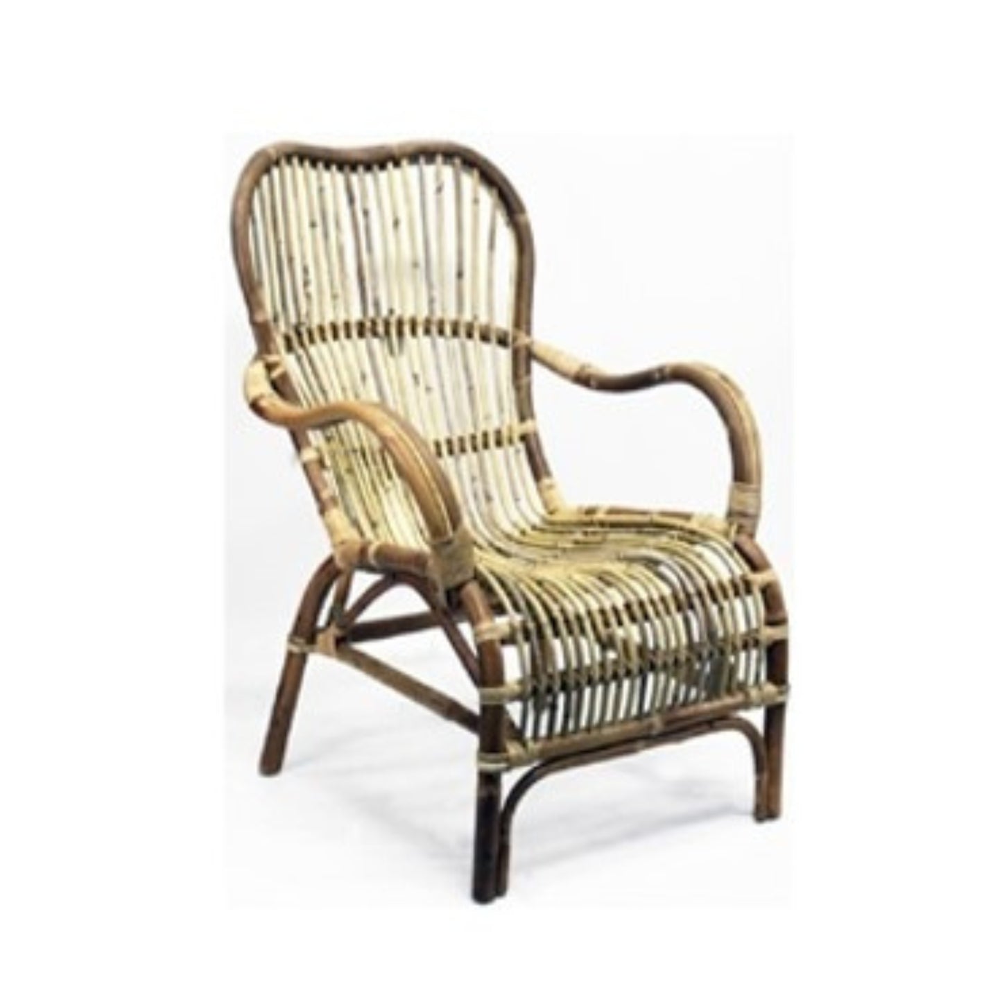 ARMCHAIR RATTAN ANTIQ LIGHT